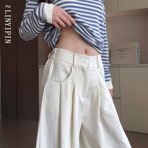 像云朵一样舒服的白色西装裤子！