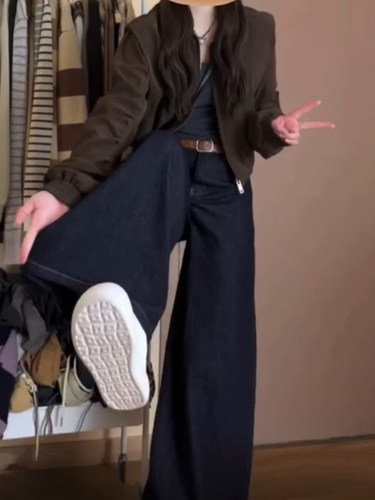 梨形身材也能驾驭的阔腿牛仔裤！