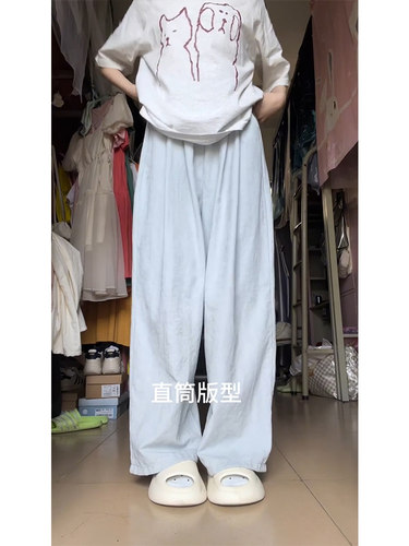 baby蓝奶芙裤清爽百搭！好乖~