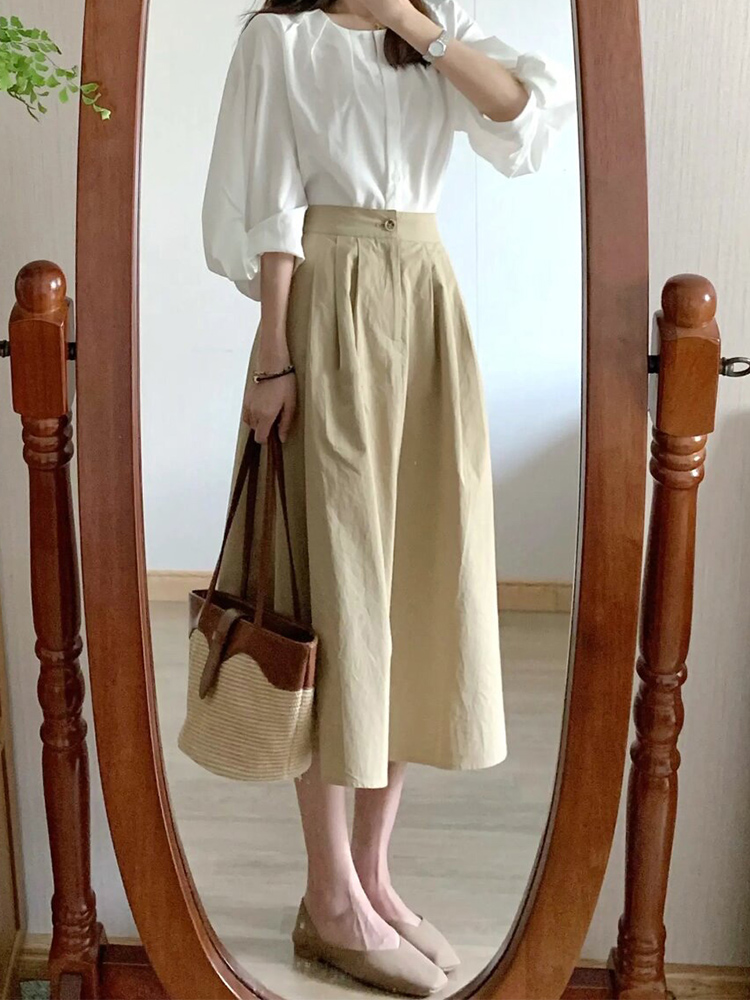 尊嘟好乖的卡其色工装裤巨百搭