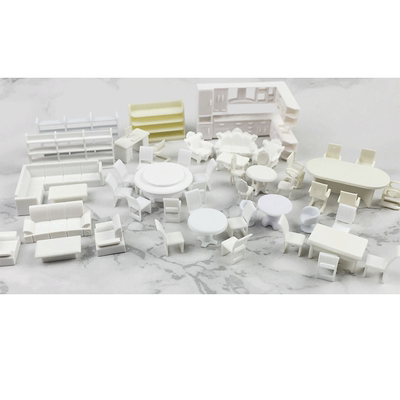 室内家具模型 建筑模型材料剖面户型模型室内模型白色 1:20