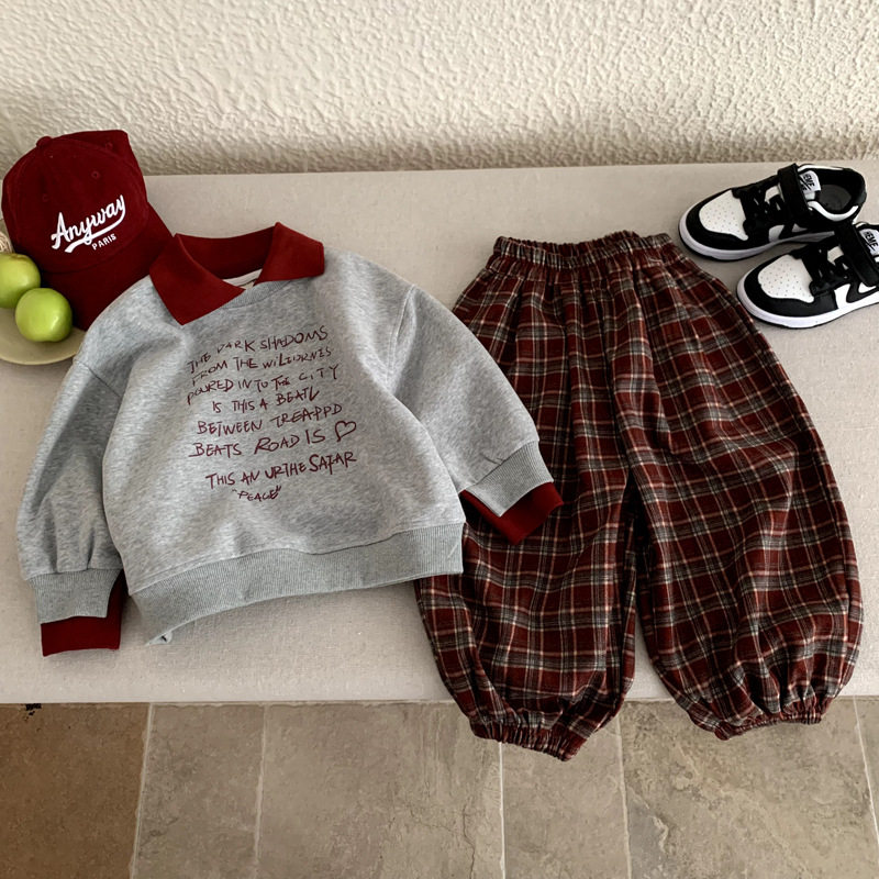 儿童春装男童卫衣套装春秋款2026新款中小童秋季男孩休闲运动衣服