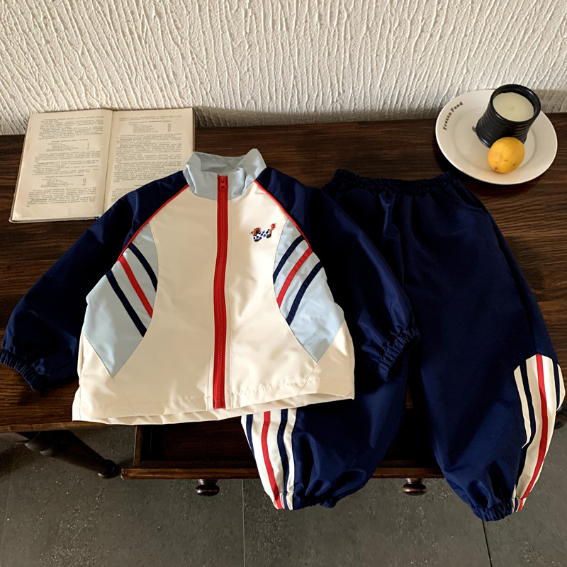 男童秋装套装2025新款儿童秋季女童运动衣服春秋潮酷帅棒球服童装