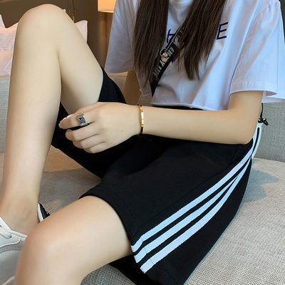 中考体育专用纯棉运动短裤女宽松