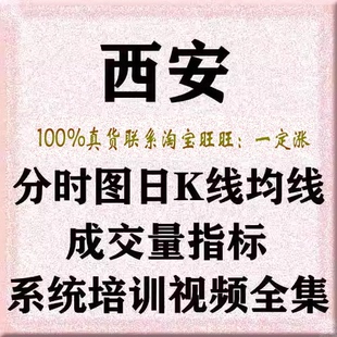西安分时图日K线均线成交量指标系统培训股票炒股视频全集