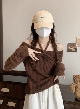 长袖针织衫纯欲风女装上衣