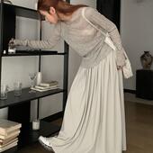 小众辣妹红人馆薄款 长袖 针织衫 女上衣法式 2026年新款 防晒罩衫 夏季