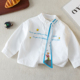 字母开衫 儿童白衬衫 小童装 2026新款 纯棉宝宝卡通衬衣女洋气 男春季