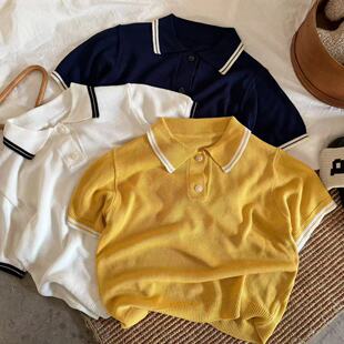 儿童短袖2026春夏男童韩版冰丝polo衫宝宝小童洋气亲肤翻领T恤