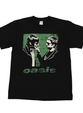 Oasis乐队电台司令queen周边sum41复古着vintage摇滚短袖T恤