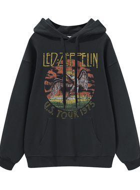 Led Zeppelin齐伯林飞艇摇滚乐队pink floyd涅槃男女连帽圆领卫衣