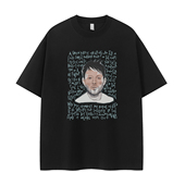 Radiohead电台司令乐队Thom Yorke复古人像印花小众感摇滚短袖 T恤