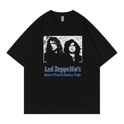 LedZeppelin落肩宽松摇滚短袖T恤
