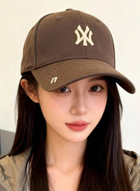 2026新款棒球帽子女韩版ins潮牌显脸小刺绣硬顶男士鸭舌帽大头围