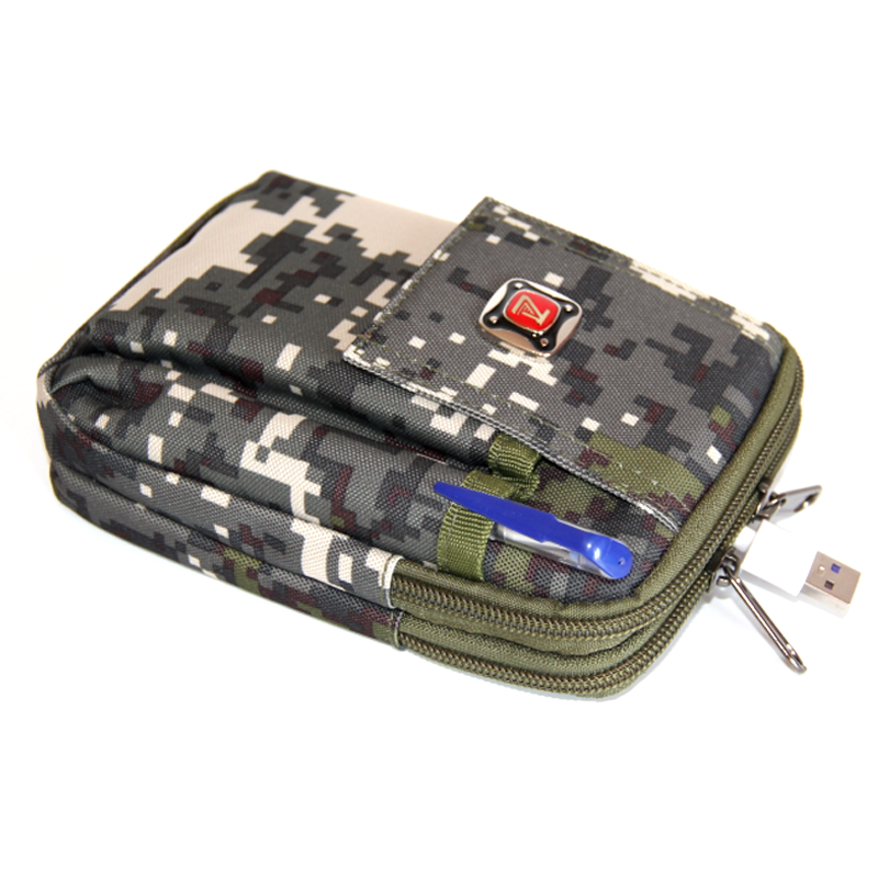 工地干活手机包腰包袋穿皮带多功能防水耐磨布料男女斜挎布腰包