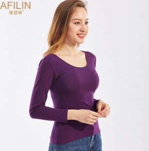 雅慧琳较超薄打底莱卡棉内衣单件衫 2004 女单件上衣2003单件秋裤