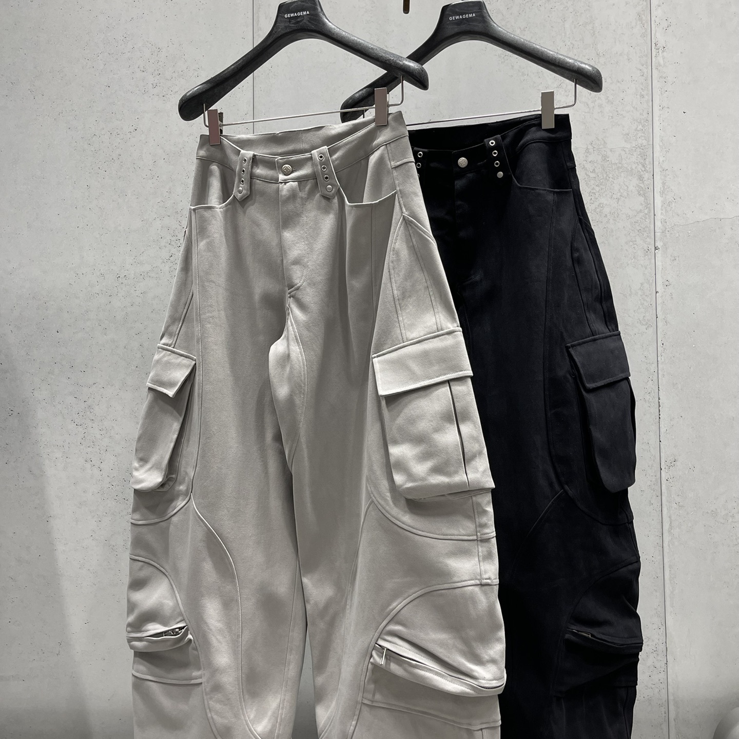 GEWAGEMA宽松休闲裤直筒弯刀裤