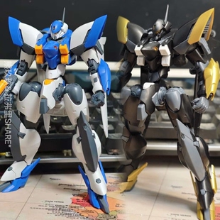 新品现货 酋长大陆 特别配色 蓝灰云雀 黑金超动骑兵1/144POK材质