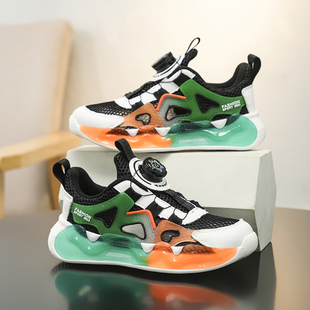 6儿童鞋子男款2026新款9夏款潮7单网男孩运动鞋12男童漏网鞋薄8岁