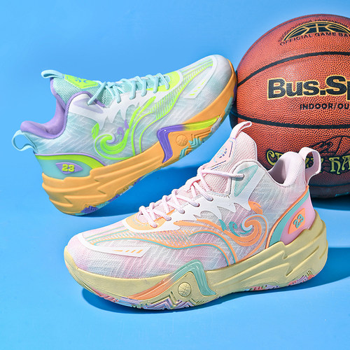 鸳鸯篮球鞋子男鞋秋季专业实战学生训练球鞋青少年男童高帮运动鞋