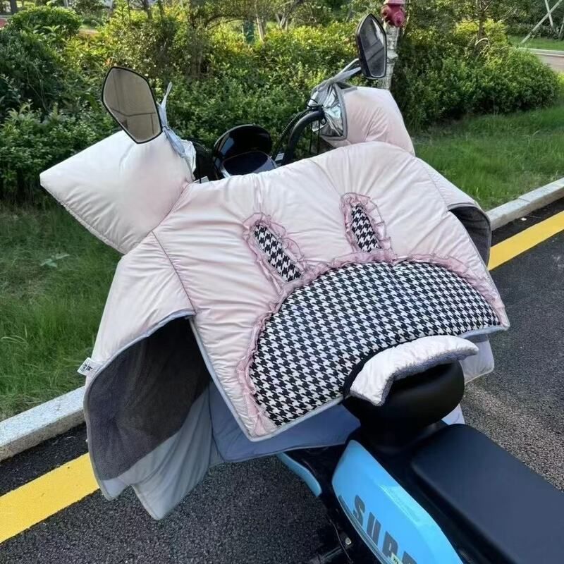 冬季厚款电动车挡风被电瓶车防风防水加绒加厚冬天摩托车2025新款
