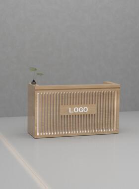 餐厅吧台饭店代公简约现美容院前台司瑜MRY10伽会所接待台服装收