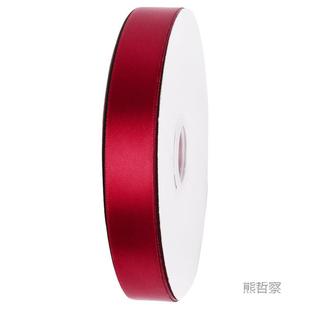 酒红色丝带礼彩带包带手工缎带2PxF2e3M织花束品蛋糕装装饰红丝带