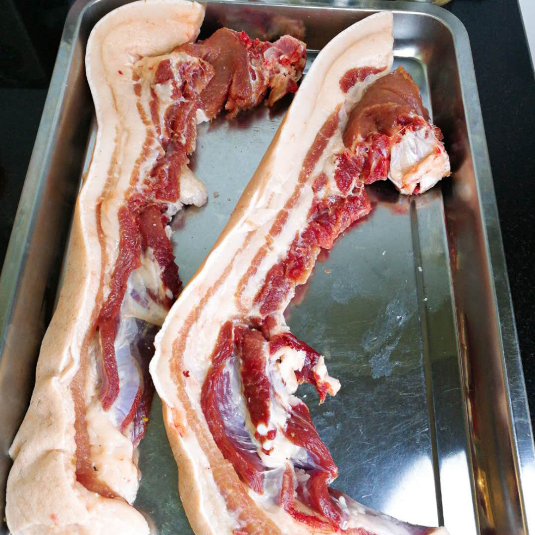 安徽安庆太湖黑猪肉土猪肉五花肉带排骨农家散养土猪肉2斤包邮