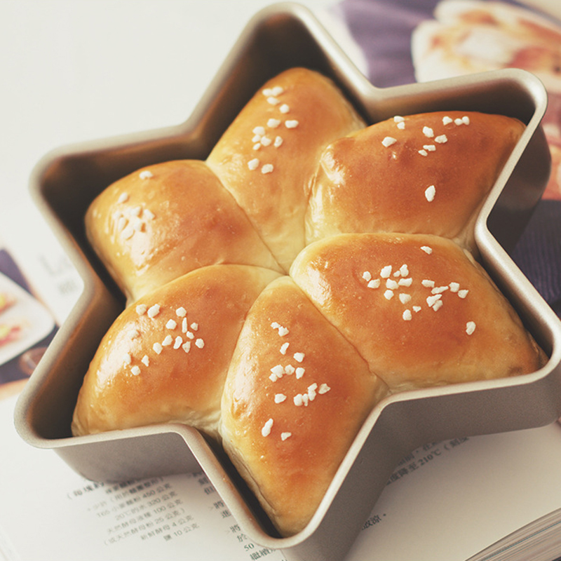 Chefmade学厨不粘雪花型六角星芝士慕斯蛋糕模面包幸运星烘焙模具