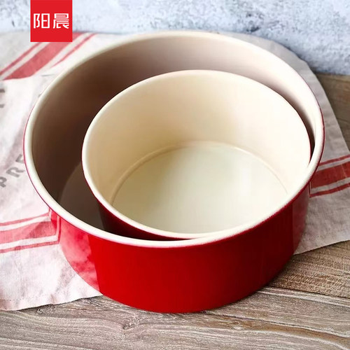 中国红6寸8寸圆形活底蛋糕模具