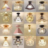 走廊过道吸顶灯小型水晶天花筒灯暗装 阳台试衣间门厅入户玄关灯