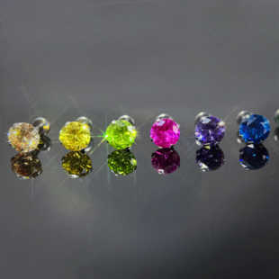 大灯泡新色 F136植入级医用钛合金耳垂耳骨钉平底养耳洞防过敏