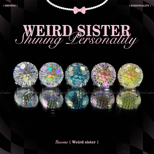 WEIRD SISTER天火烟花F136钛合金内螺纹养耳钉耳蜗耳骨钉防过敏