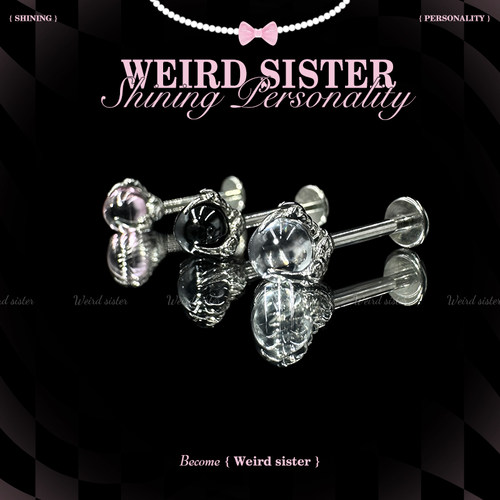 钛合金小恶魔吊坠耳钉