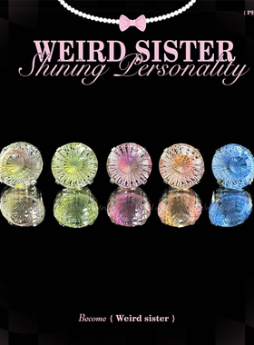 WEIRD SISTER摩天轮切爆闪精致百搭钛合金高级感耳骨钉钛合金耳饰
