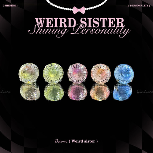WEIRD SISTER摩天轮切爆闪精致百搭钛合金高级感耳骨钉钛合金耳饰