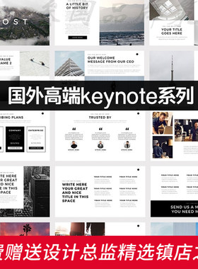 G128欧美团队keynote模板旅游照片展示产品演示商品购物投资策划