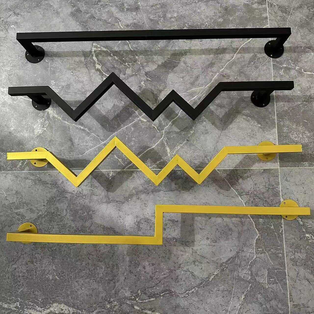 服装店上墙正挂侧挂男女童装店壁挂式展示架衣服店墙上加厚挂衣架