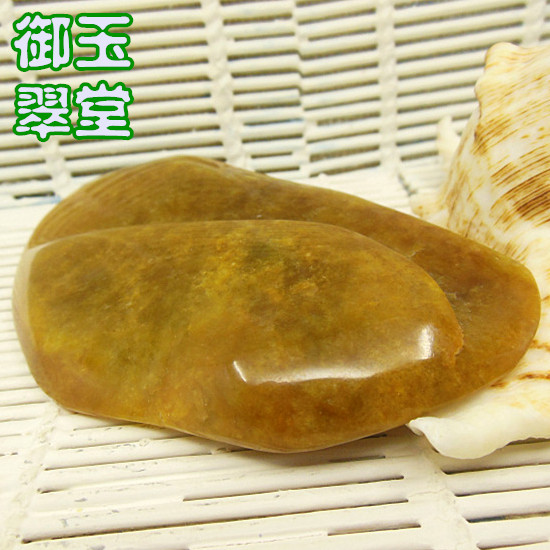 翡翠冰糯种水明料 老坑玉石黄翡怪桩片料 缅甸A货牌子碎毛料