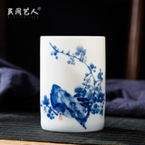 Tureen ceramic bowl tea cups three Tureen kung fu tea set only worship under glaze colorful porcelain tea cups