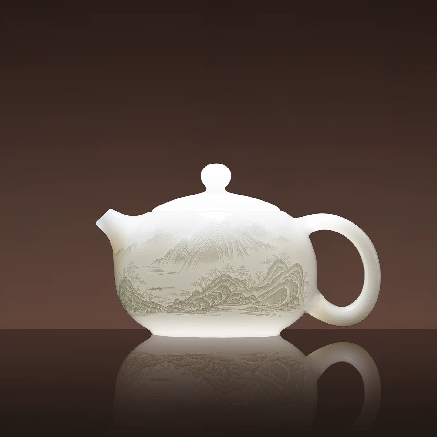 璞玉白瓷西施壶功夫茶具礼盒装