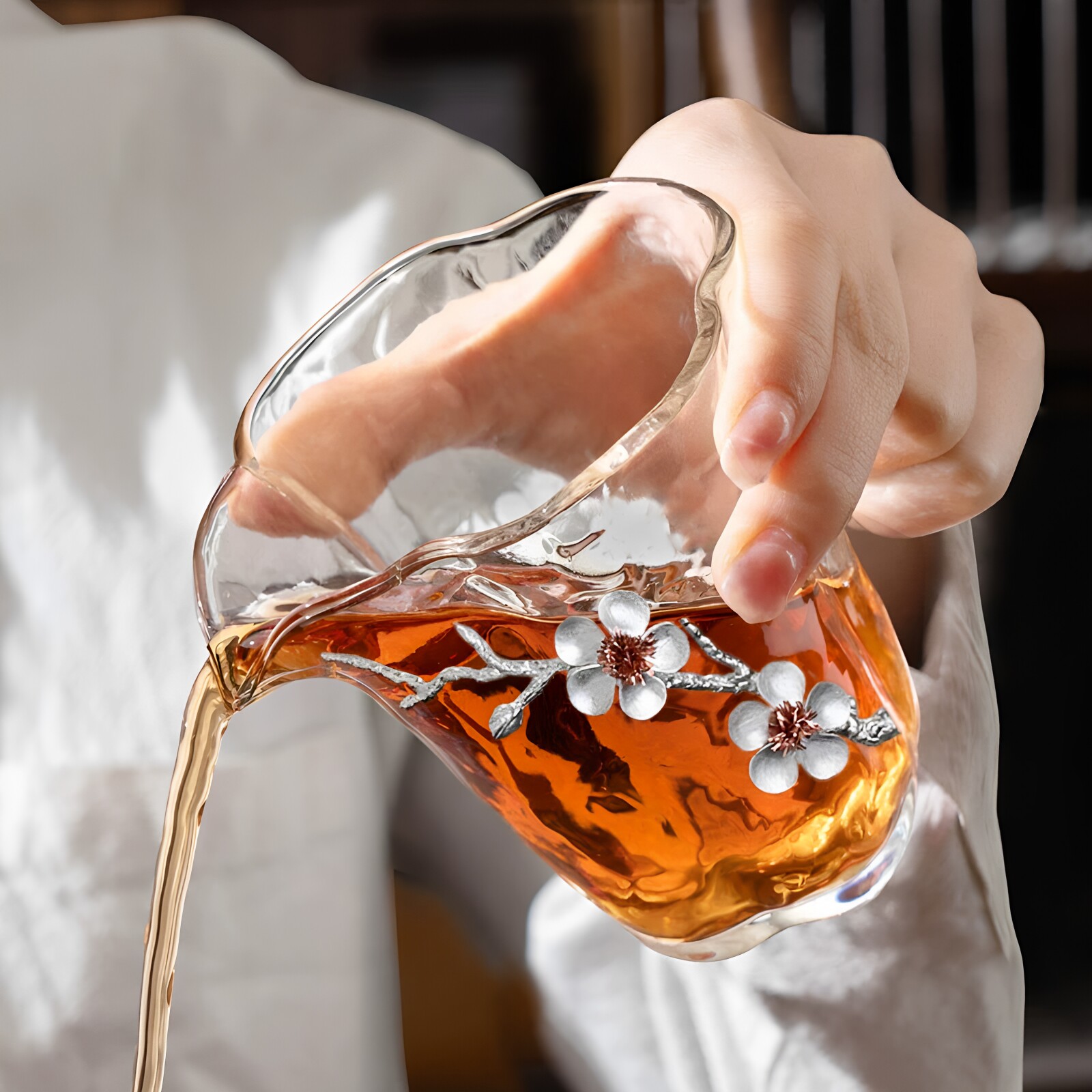 耐高温玻璃公道杯茶海茶滤