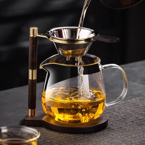耐高温玻璃茶滤套装公道杯