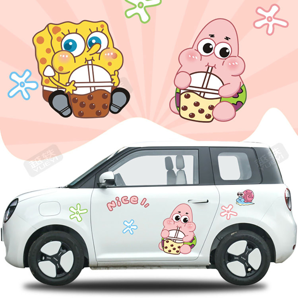 糯玉米lumin卡通海绵宝宝车贴