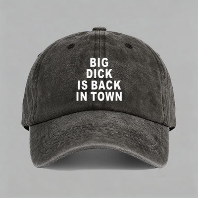 Big Dick in the town创意生日礼物Funny Gift恶搞笑棒球帽鸭舌帽