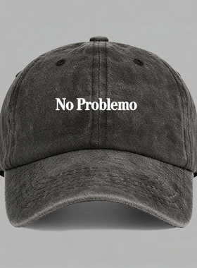 no problemo一百种生活卢广仲趣味英文音乐字母定制纯棉棒球帽子