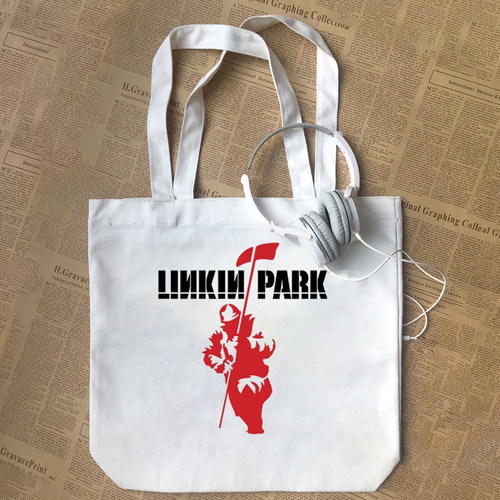linkin park林肯公园流行摇滚音乐专辑封面棉帆布包手提袋