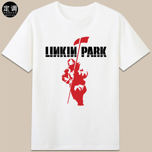 linkin park林肯公园流行摇滚音乐专辑封面定制潮纯棉短袖t恤衣服