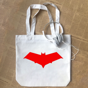 Red Hood红帽火魔红头罩罗宾Batman蝙蝠侠logo夜翼帆布包