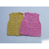 宝宝纯手织毛衣马甲婴儿羊毛线背心2020新款 针织背心红色灰色纯色